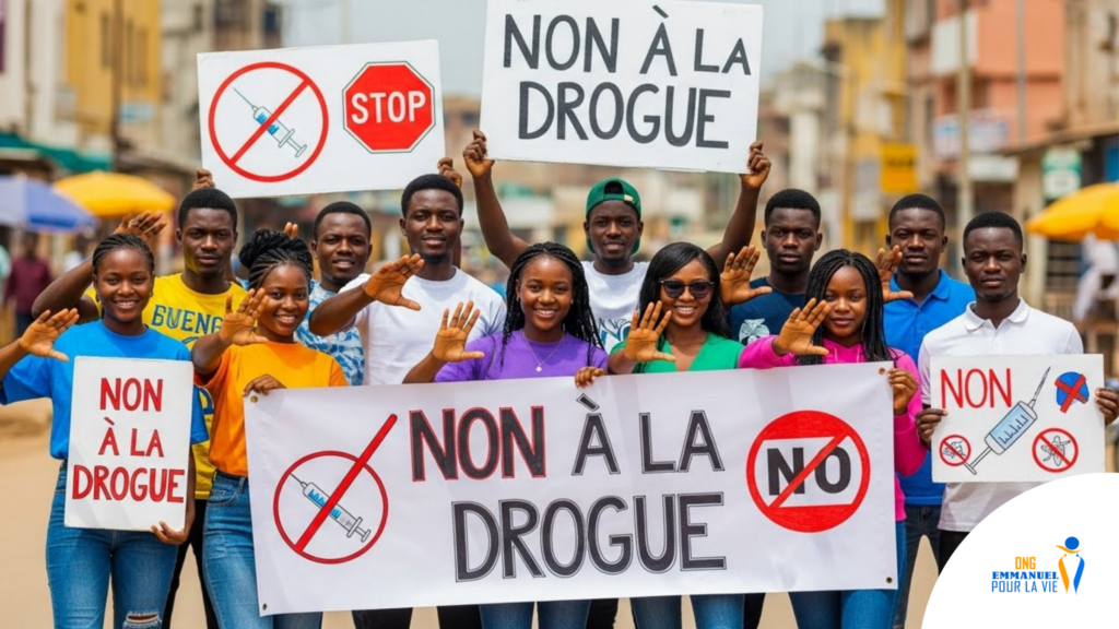 Jeunesse, amusons-nous sainement : disons non à la drogue présentation entreprise agence de voyage professionnel moderne vert (1)